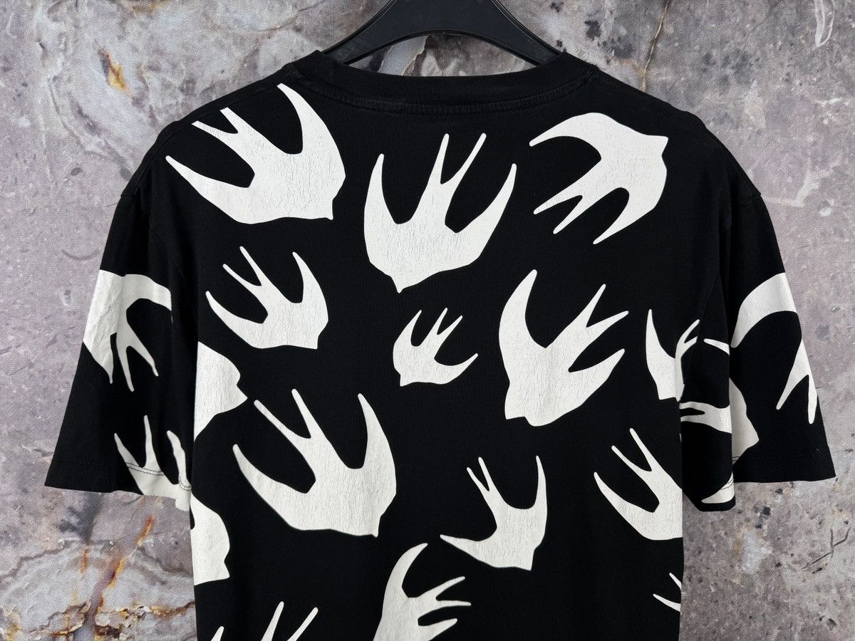 Alexander McQueen McQ Alexander McQueen Swallow Print T-Shirt Black White Size US M / EU 48-50 / 2 - 14 Thumbnail