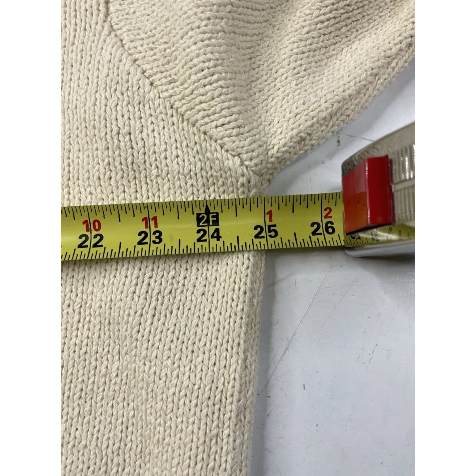 Polo Ralph Lauren VINTAGE Polo Ralph Lauren White Cotton Knit Pullover Crew Neck XL Men Sweater Size US XL / EU 56 / 4 - 6 Thumbnail