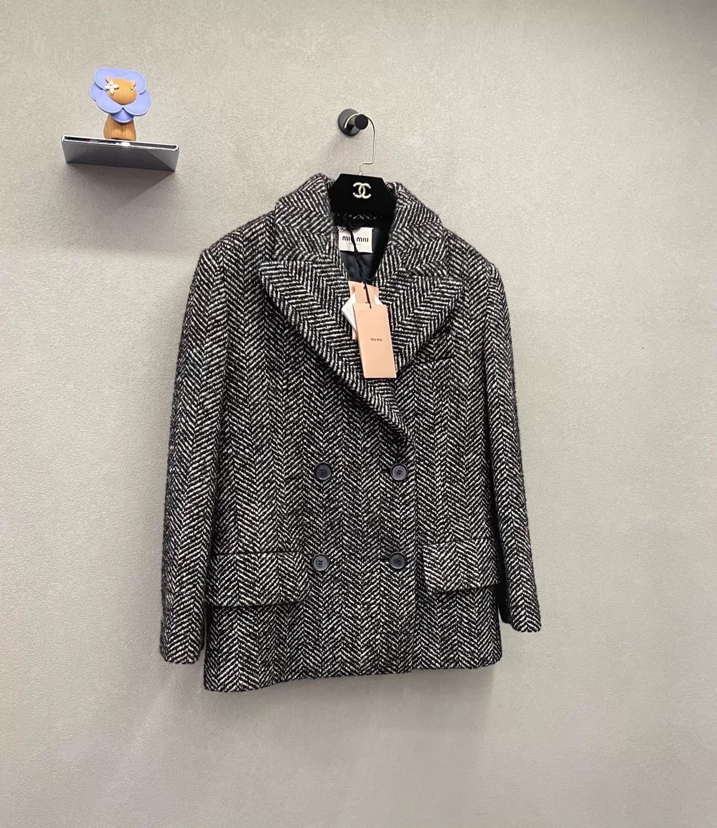 Miu Miu MIU MIU Houndstooth Vintage High-End Blazer 36 IT Size XS / US 0-2 / IT 36-38 - 3 Thumbnail