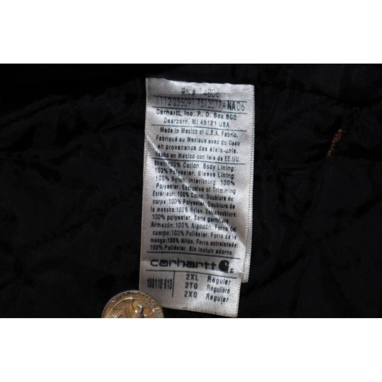 Carhartt Vintage Carhartt Jacket Quilted Lined Coat Distressed 2XL Size US XXL / EU 58 / 5 - 5 Thumbnail