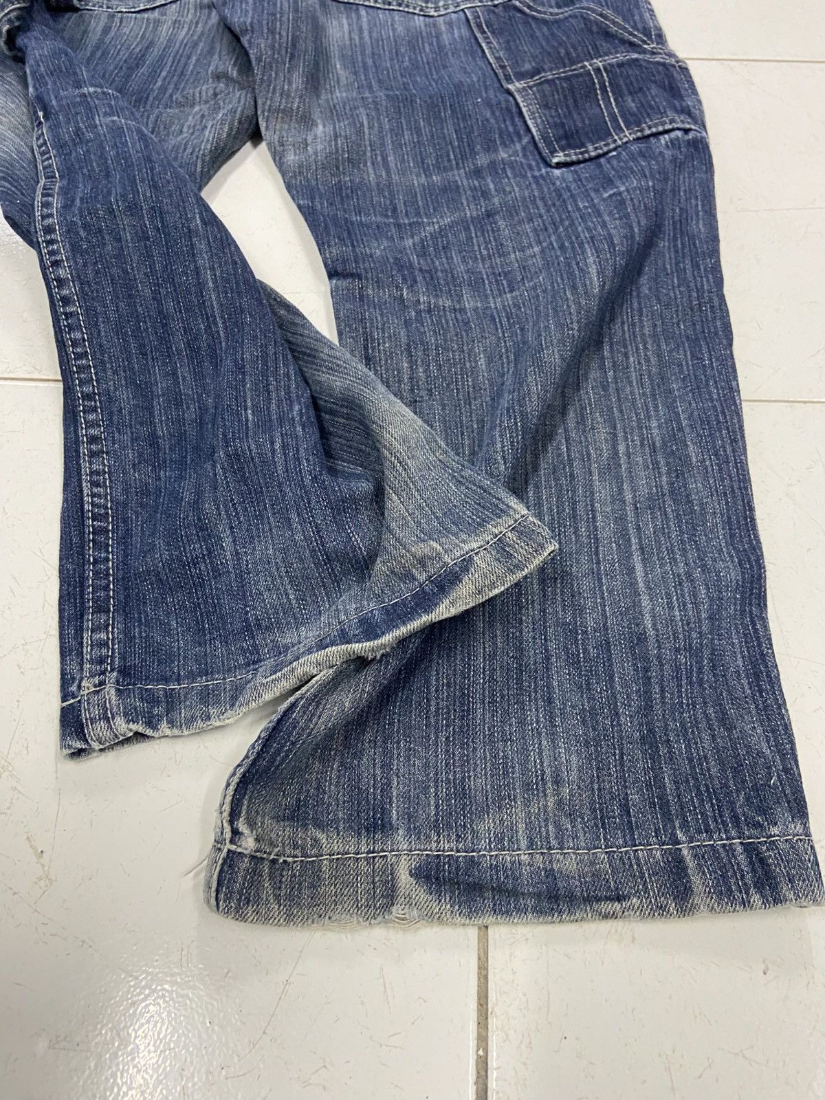 Japanese Brand JUNGLE STORM DROP CROTH CARPENTER DENIM JEANS Size US 30 / EU 46 - 6 Thumbnail