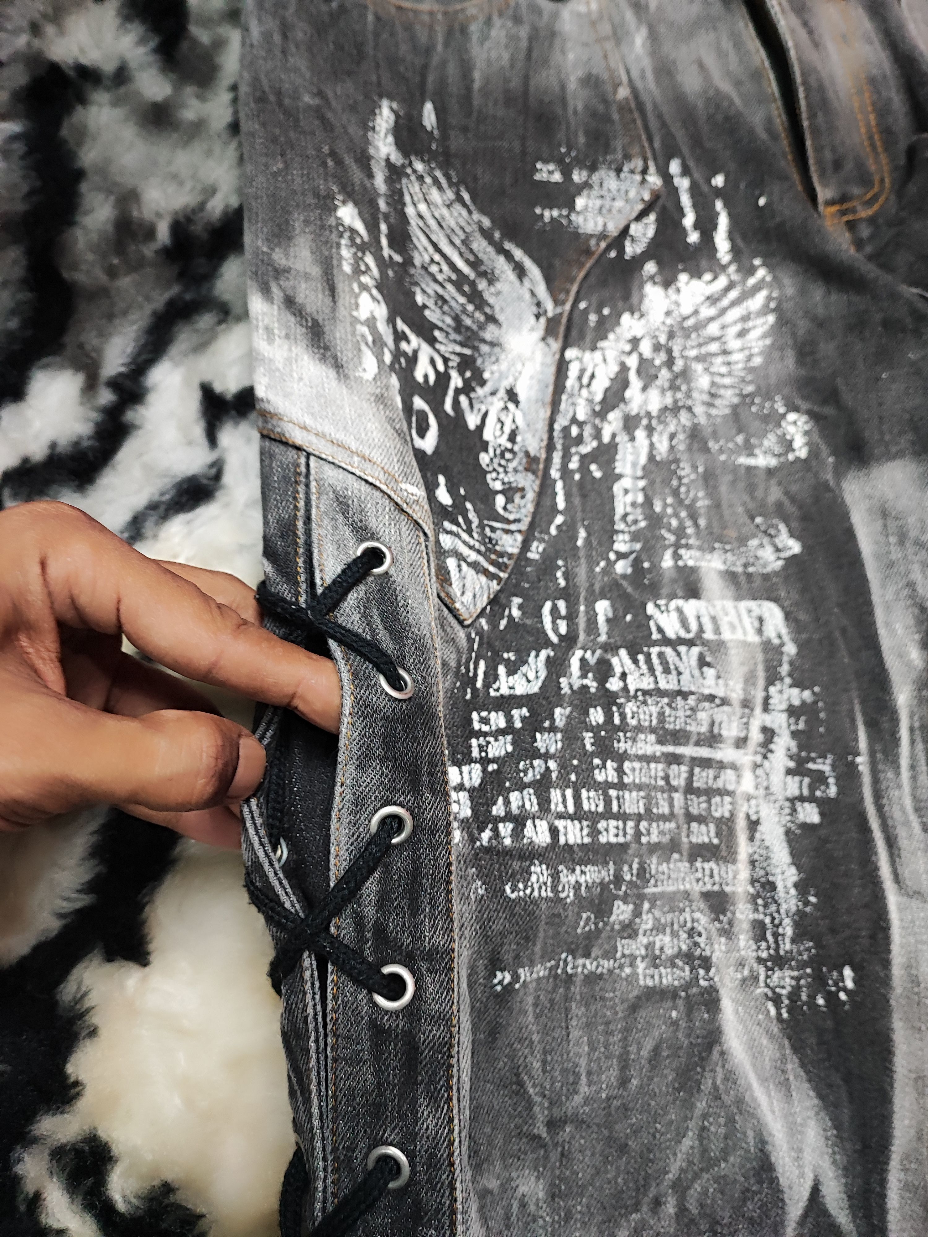 Undercover Berning Sho Bondage Punk Laced Denim Flares Size US 30 / EU 46 - 8 Thumbnail