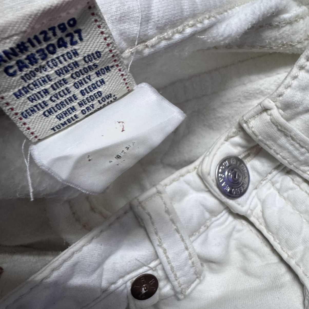 True Religion True Religion Joey Big T Sweat Flare Jeans White Size 27" / US 4 / IT 40 - 21 Thumbnail