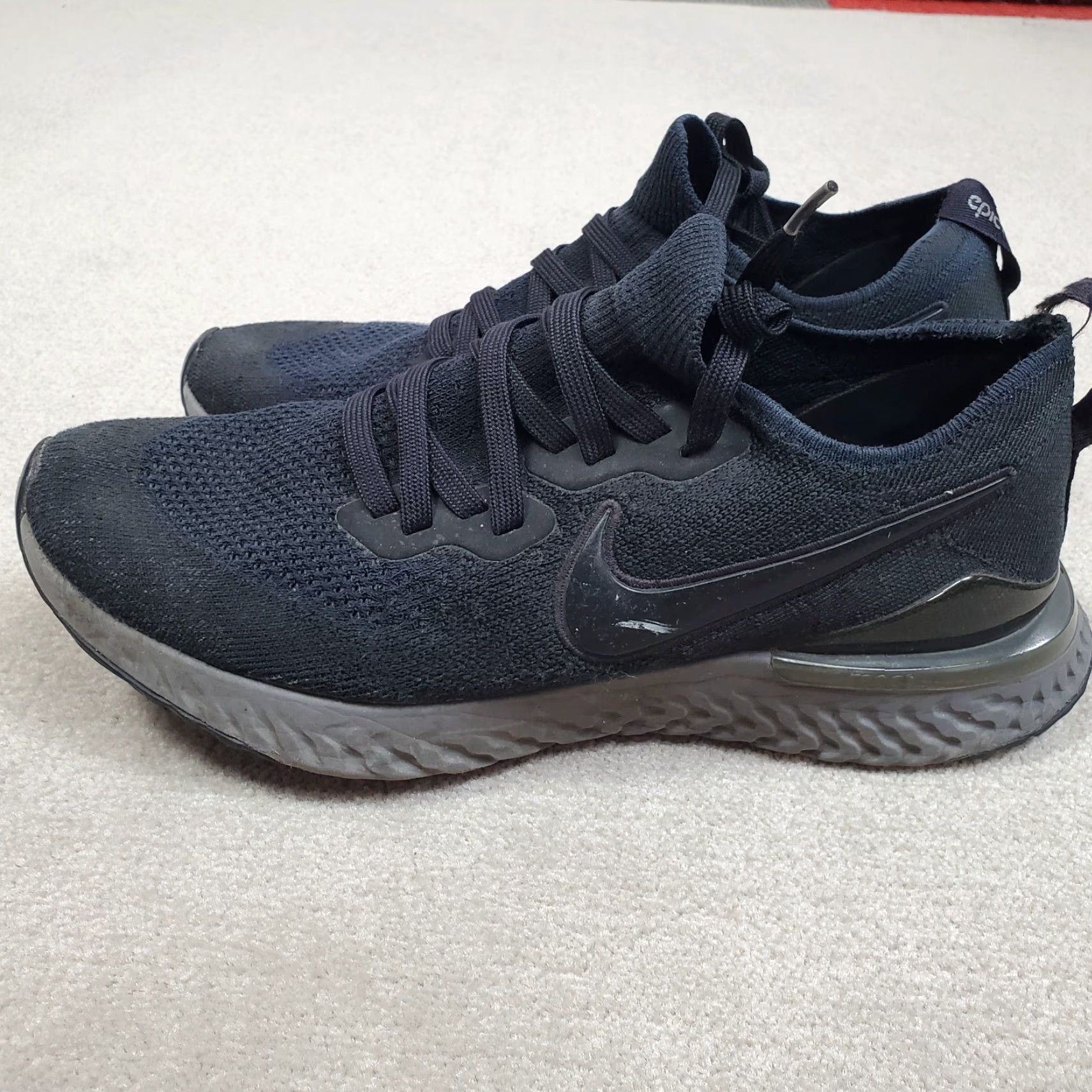 Nike Nike Womens Shoes Sneaker Low Top Black React Flyknit 2 Running 10 BQ8927 001 Size L / US 10 / IT 46 - 5 Thumbnail