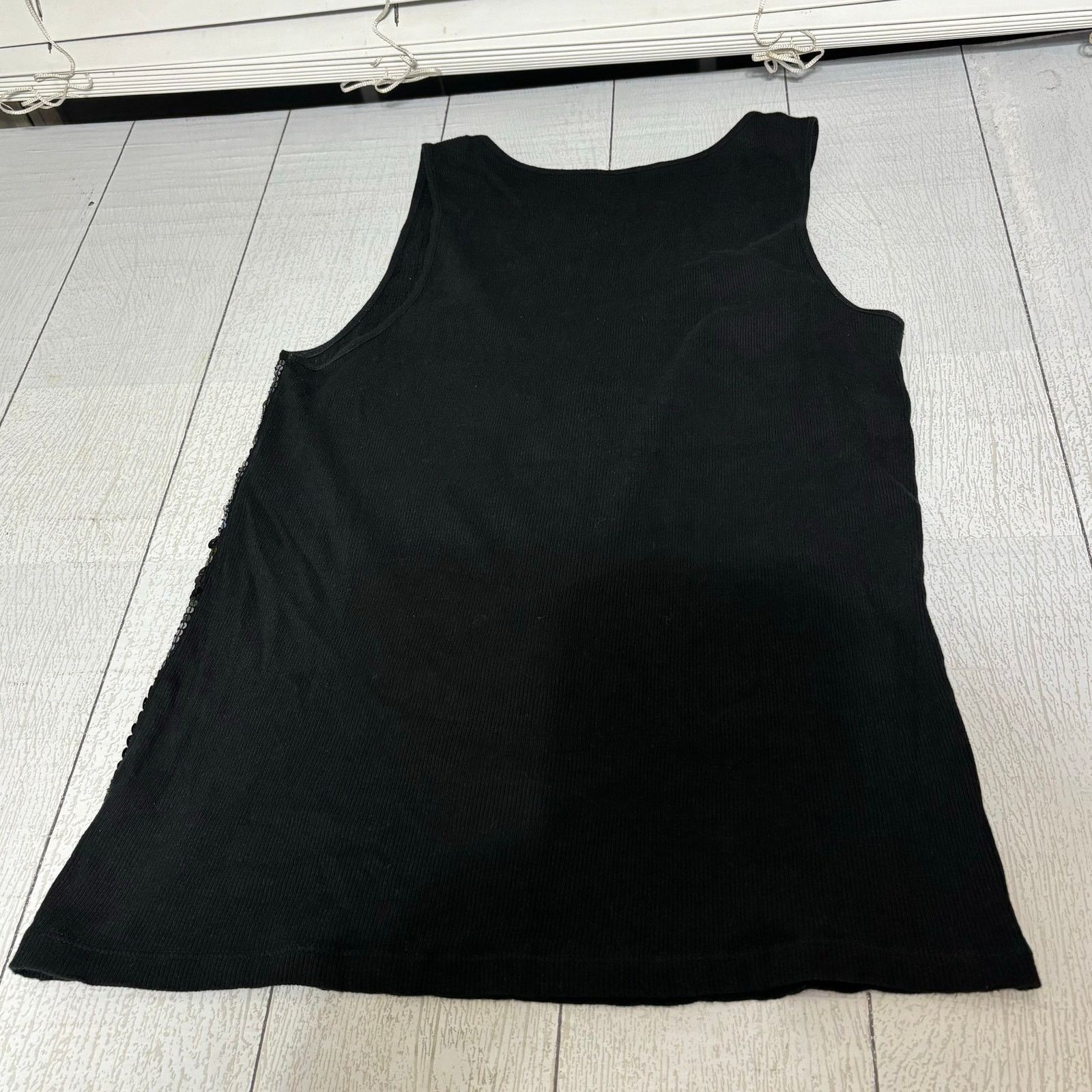 Other MICHAEL Michael Kors Black Knit Sequined Tank Top Size Large Size L / US 10 / IT 46 - 10 Thumbnail