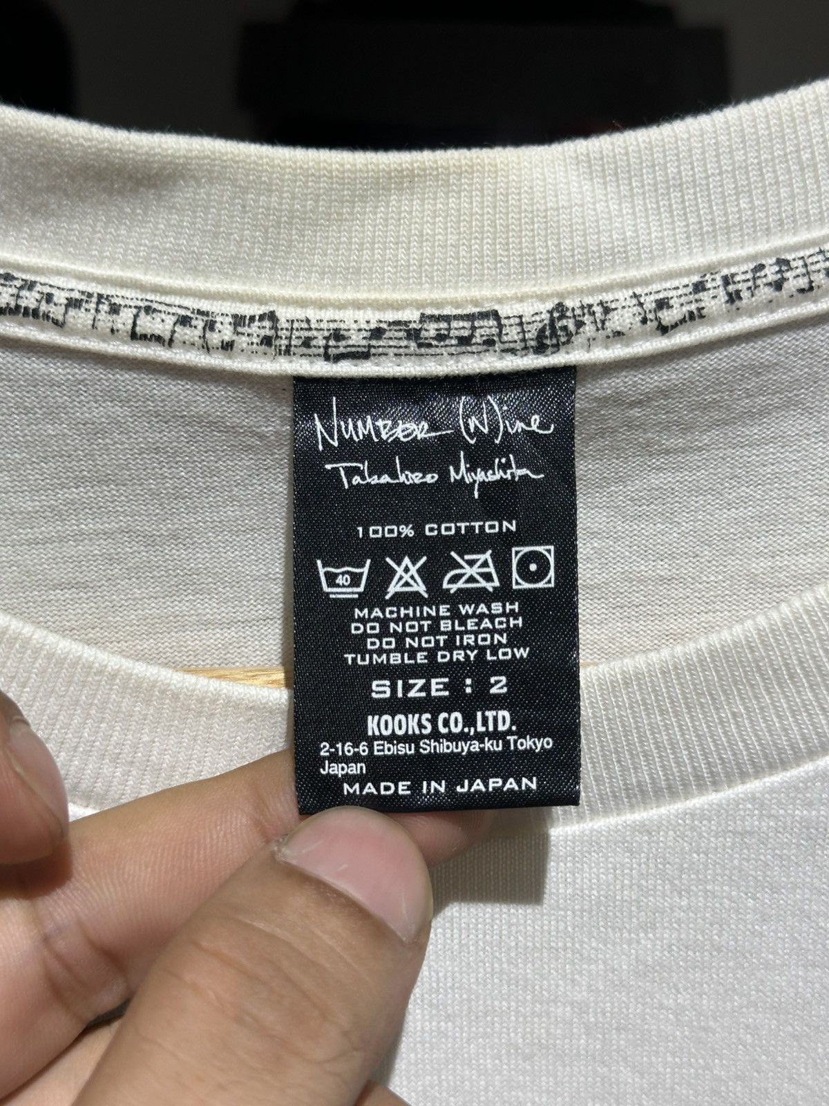 Numbernine x kurt cobain tee