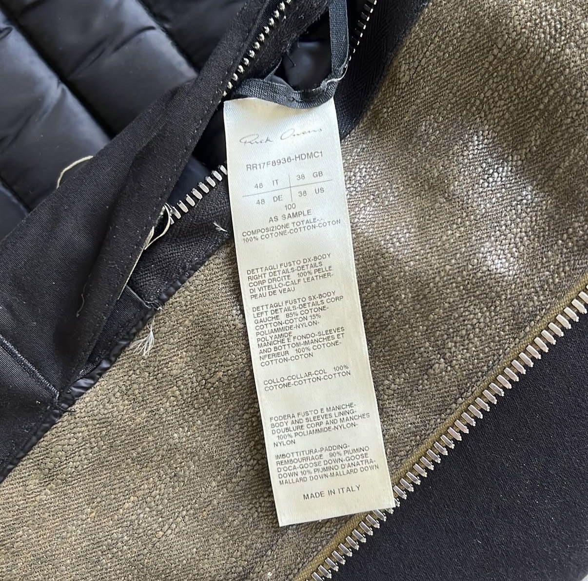 Rick Owens Rick Owens Glitter fw17 Sample Coat Size US M / EU 48-50 / 2 - 8 Thumbnail