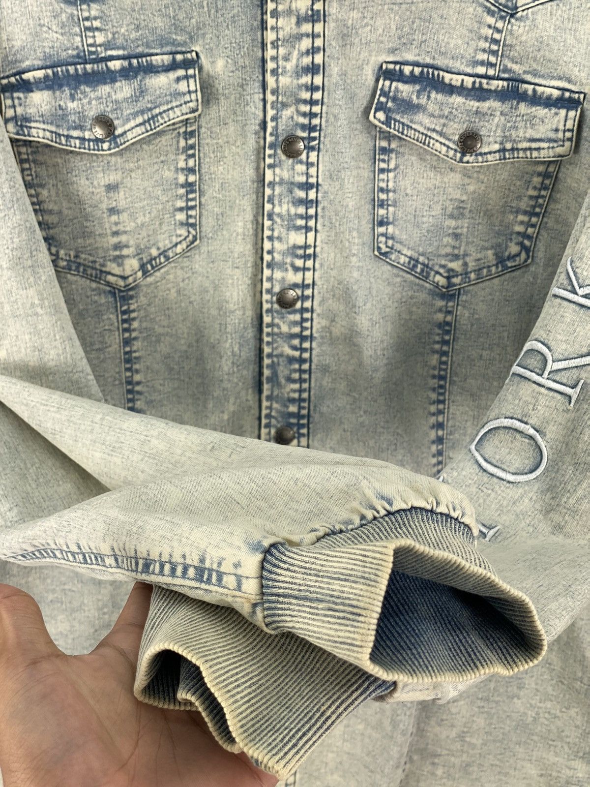 Karl Kani Karl Kani Acid Wash Shirts Button Up Jacket Size US M / EU 48-50 / 2 - 10 Thumbnail
