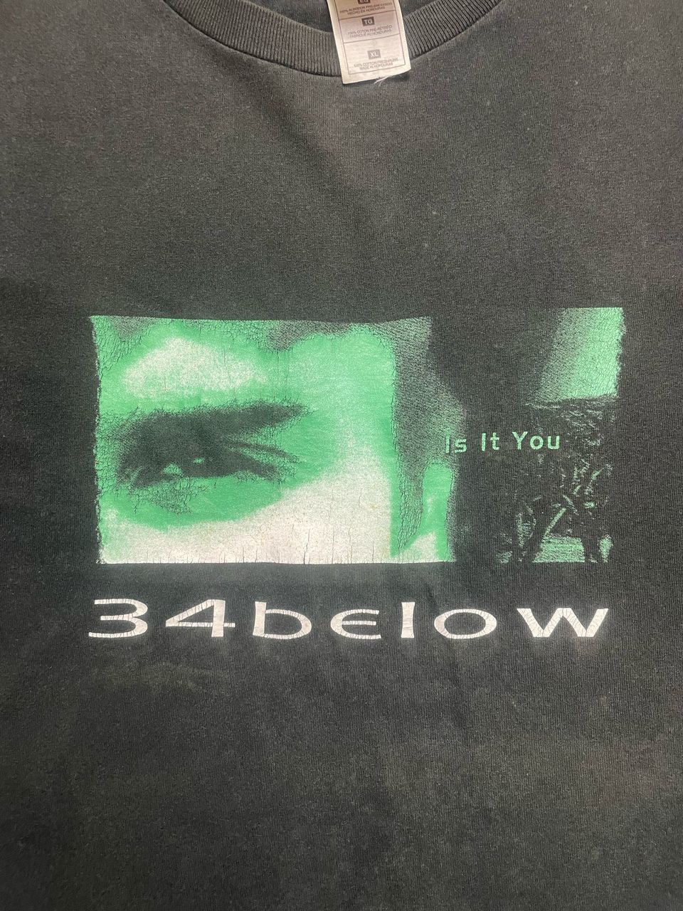 Band Tees × Vintage Vintage 90s 34 Below Rock Band Tshirt Longsleeve Size US XL / EU 56 / 4 - 4 Thumbnail