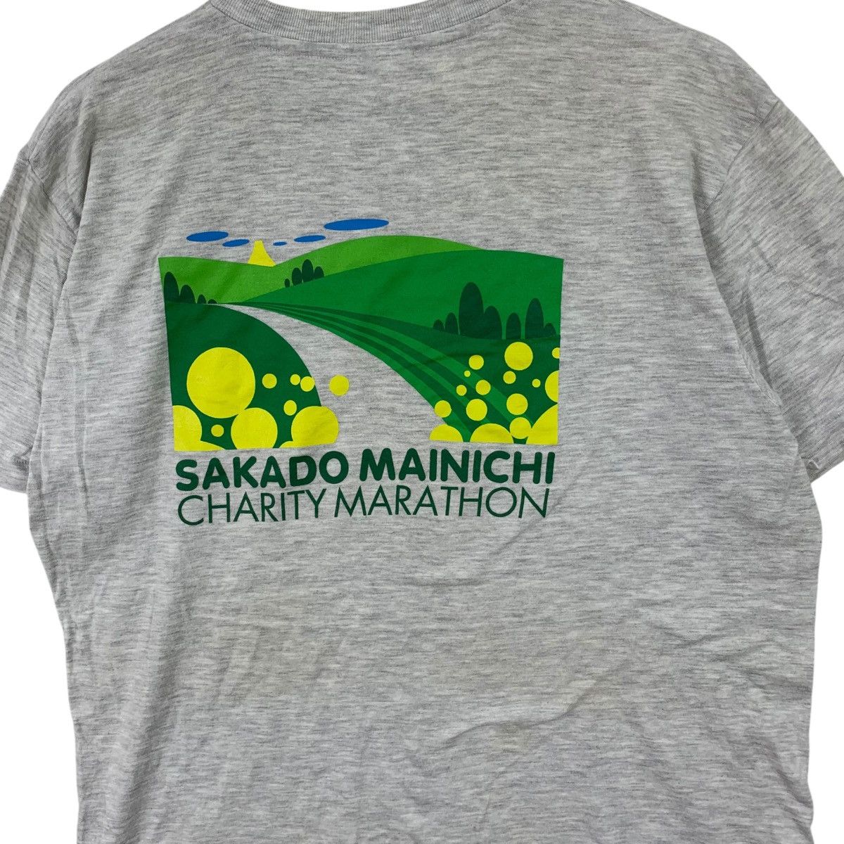 Vintage JAPAN SAKADO MAINICHI Charity Marathon Tee Shirt Top Size M / US 6-8 / IT 42-44 - 5 Thumbnail