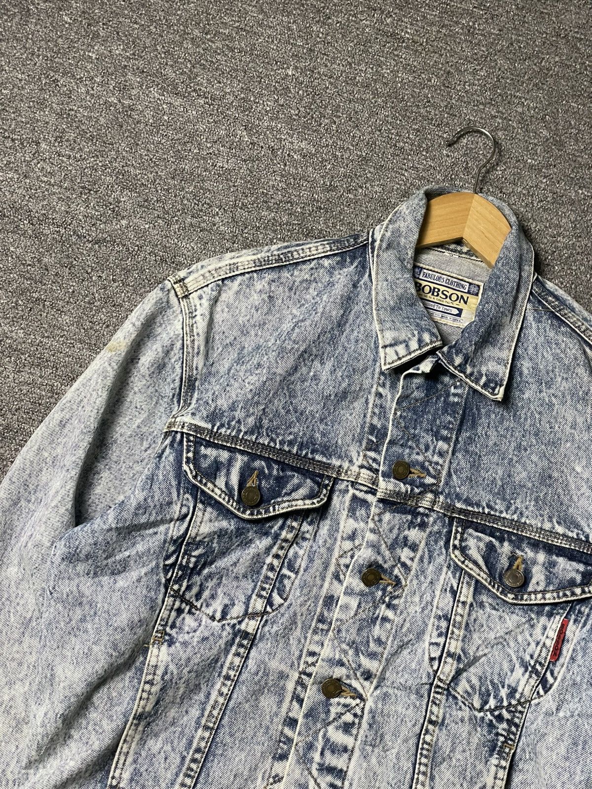 Vintage Vintage BOBSON Trucker Denim Jacket (95) Size US XS / EU 42 / 0 - 2 Thumbnail