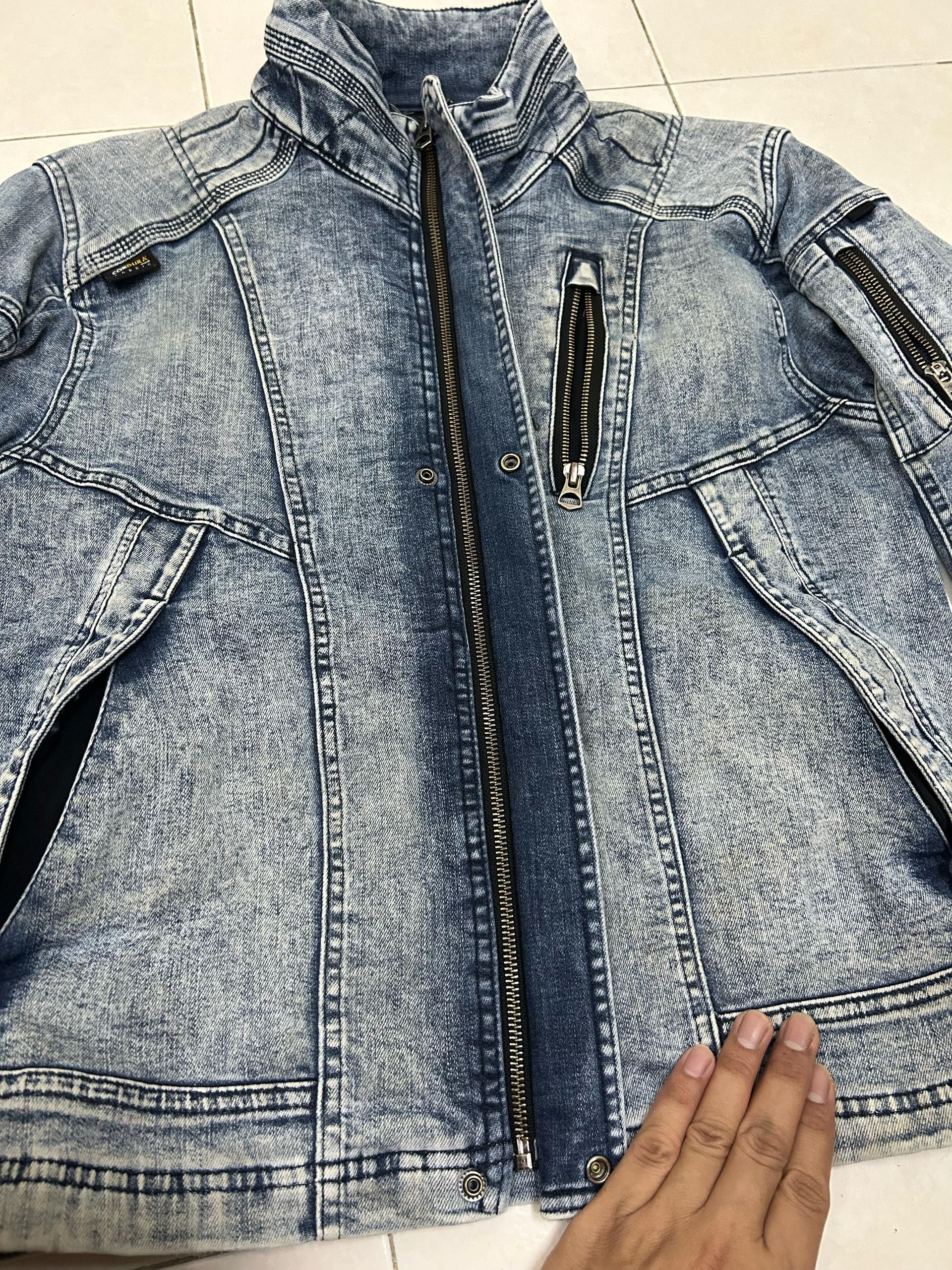 Vintage Rare Fielcore Denim Stretch Jacket Size US M / EU 48-50 / 2 - 11 Thumbnail
