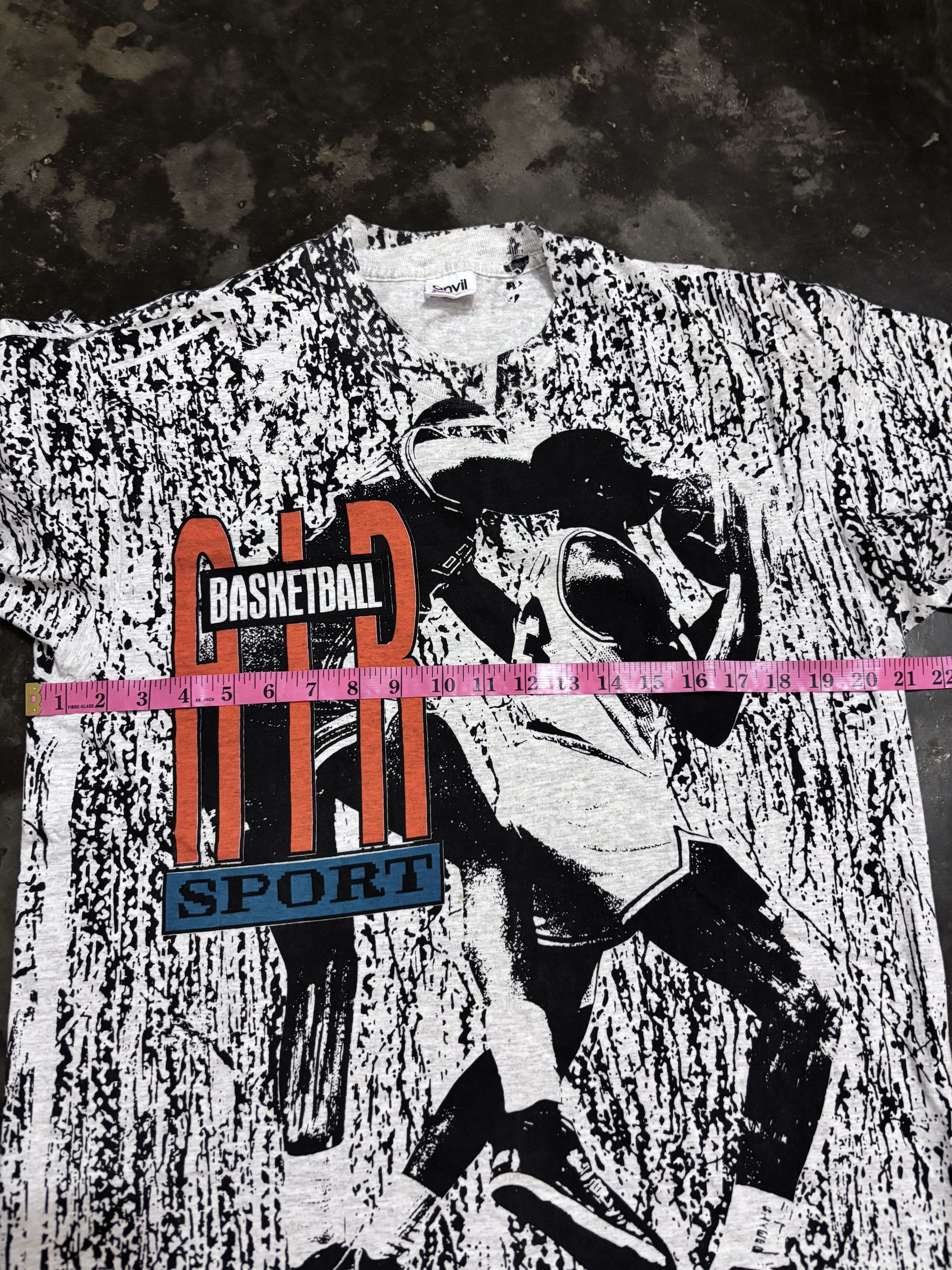 Anvil Vintage Anvil Michael Jordan AOP T-Shirt Size US L / EU 52-54 / 3 - 10 Thumbnail