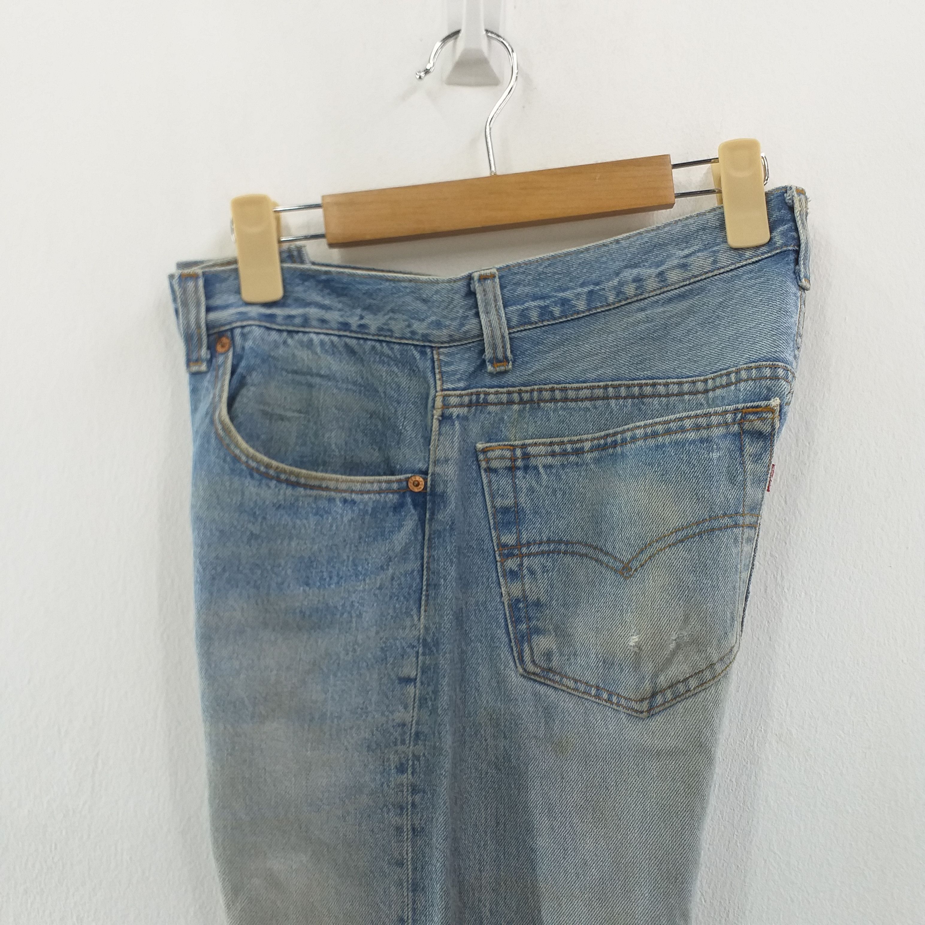 Levi's 90's Levi's 501 Vintage Clothing Distressed 31 x 29.5 -JN029 Size US 31 - 7 Thumbnail