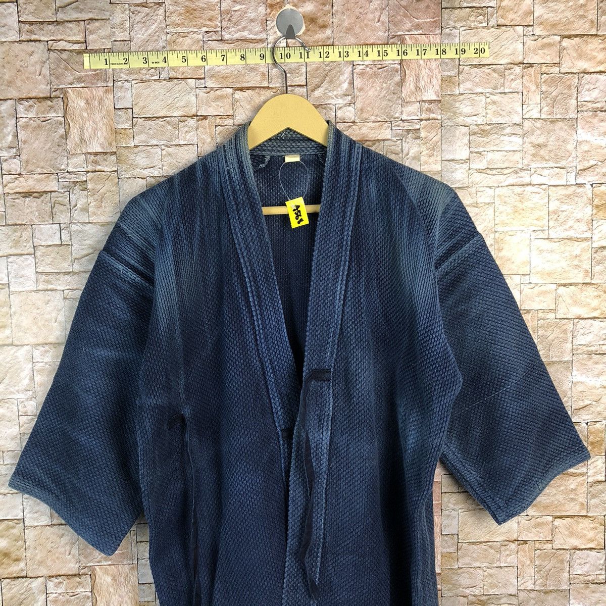 Indigo Japan indigo vintage Dark Blue Kimono cardigan #A568 Size US L / EU 52-54 / 3 - 2 Thumbnail