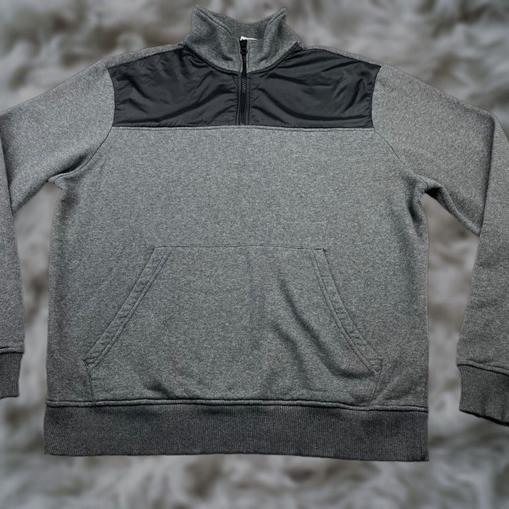The North Face The North Face Men's 1/4 Zip Fleece Lined Pullover Gray Large Size US L / EU 52-54 / 3 - 1 Thumbnail
