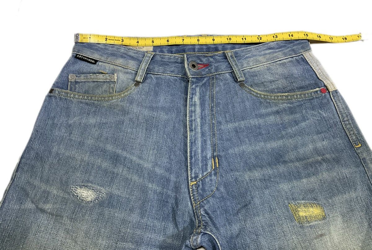 Diesel × Hysteric Glamour × Jean 🔥Sick Y2K 55 DSL Baggy Denim Distressed Size US 30 / EU 46 - 14 Thumbnail