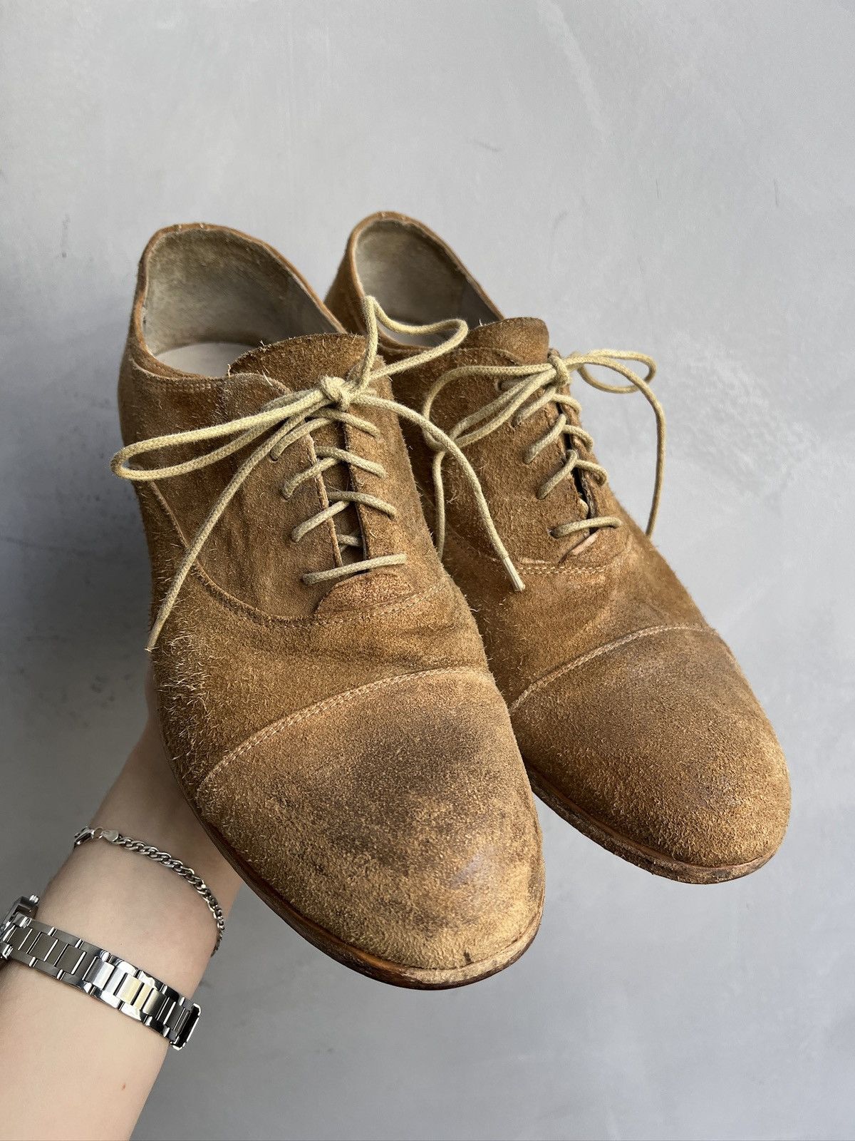 Leather suede leather boots low avant garde y2k