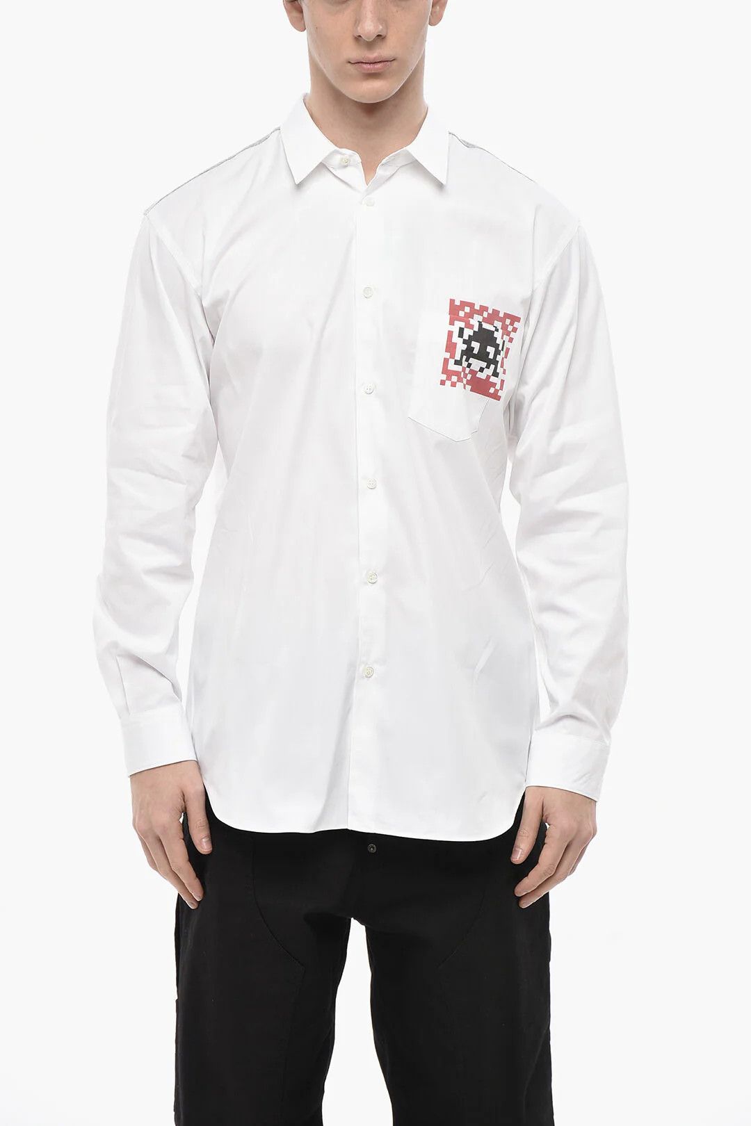Comme des Garcons og1mm0426 Cotton Poplin Shirt in White Size US L / EU 52-54 / 3 - 1 Thumbnail
