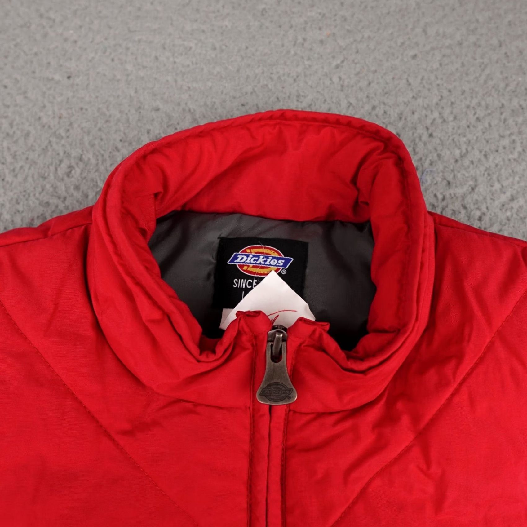 Dickies Dickies Puffer Vest Womens L Red Sleeveless Quilted Pockets Work Wear Winter Nylon Full Zip Size L / US 10 / IT 46 - 4 Thumbnail