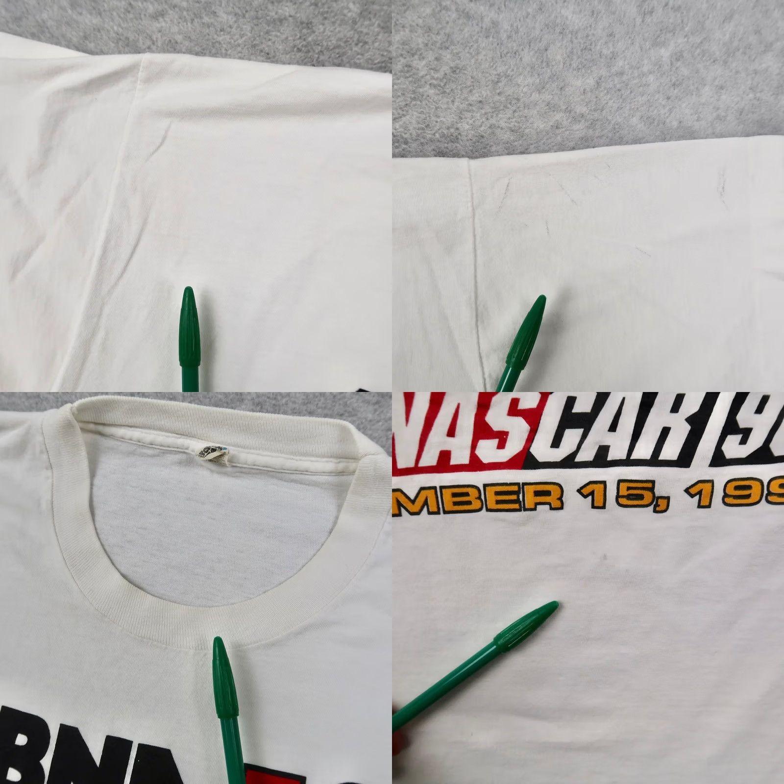Vintage VINTAGE 1996 NASCAR MBNA 500 Dover Downs T-Shirt Mens XL White Screen Stars 90s Size US XL / EU 56 / 4 - 8 Thumbnail