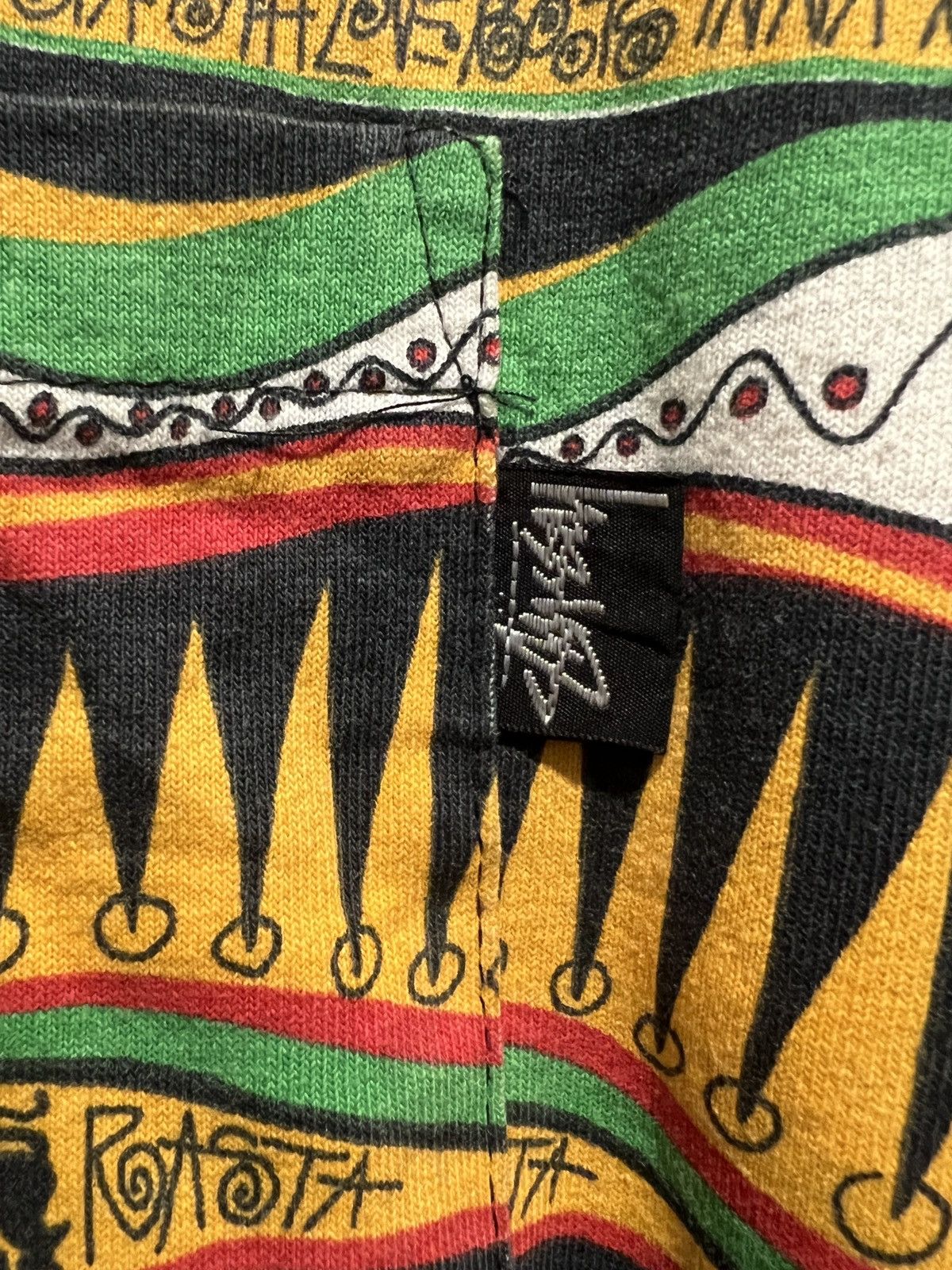Stussy Vintage Stussy Roots Rasta All Over Print 90s Size US M / EU 48-50 / 2 - 4 Thumbnail
