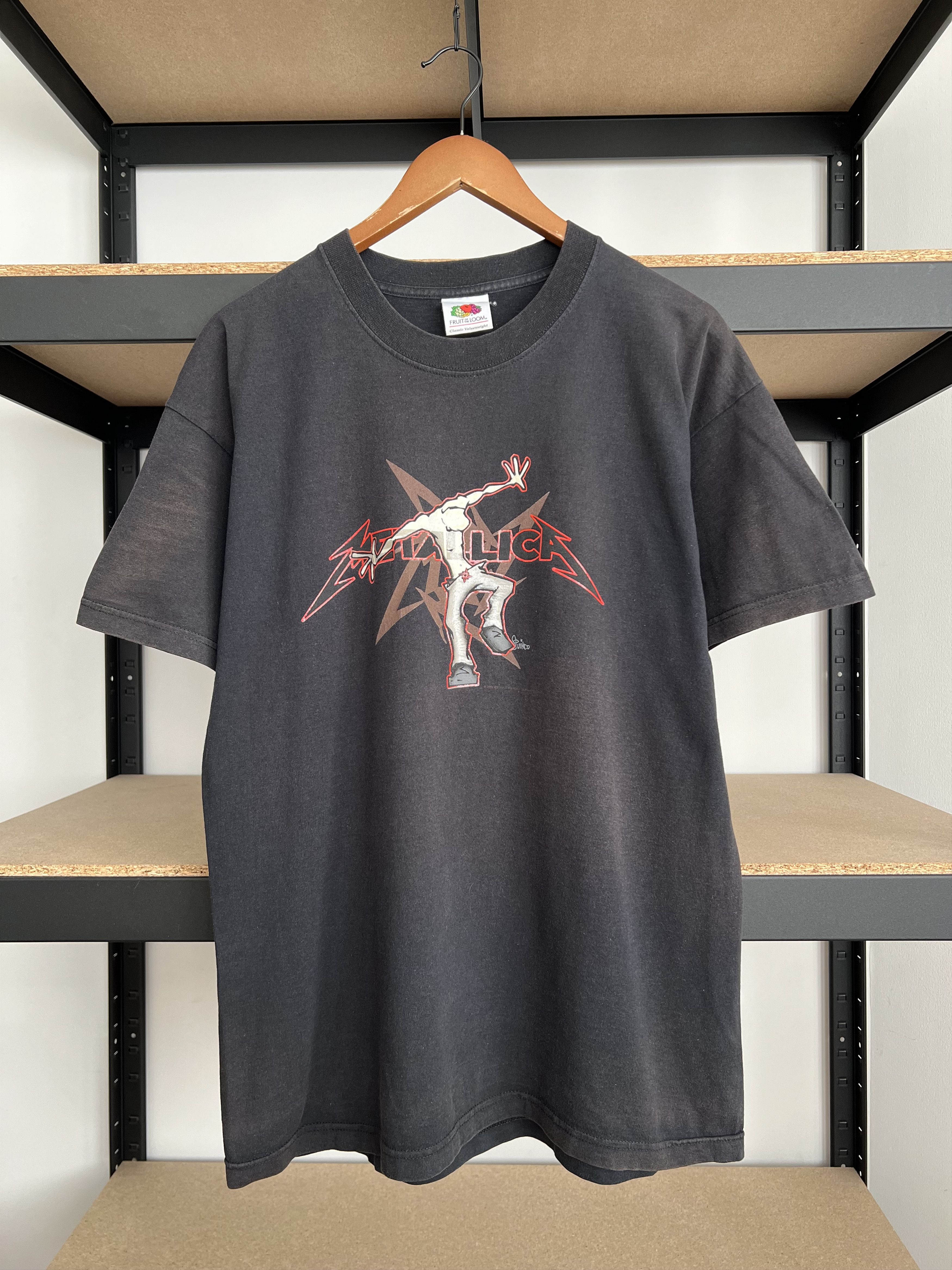 Band Tees Vintage 2002 Metallica Rock Band Faded Black T-shirt Size US L / EU 52-54 / 3 - 3 Thumbnail
