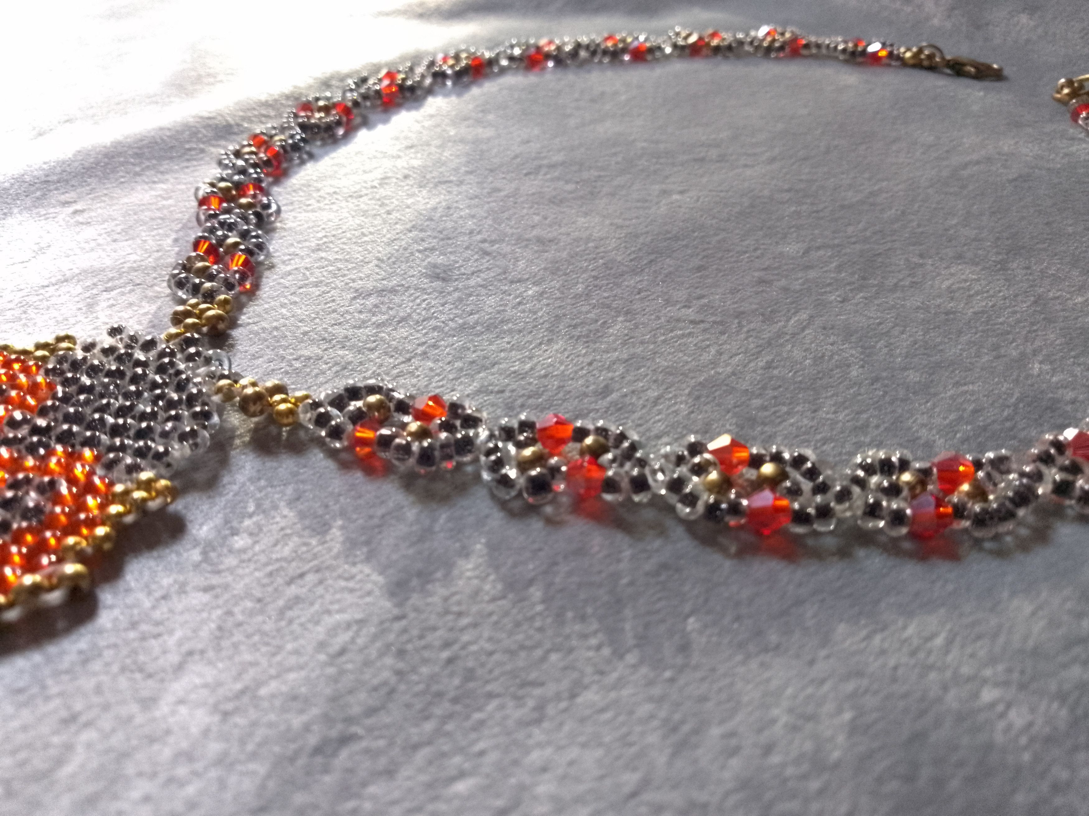 Handmade Necklace Beaded Pendant Ladybug Elegant Boho Unique Size ONE SIZE - 2 Thumbnail