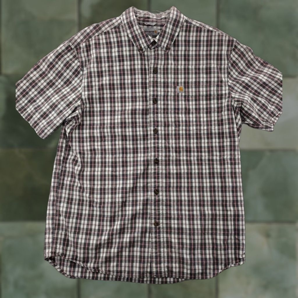 Carhartt Carhartt Shirt Mens Large Multicolor COTTON Short Sleeve Button Up Plaid Size US L / EU 52-54 / 3 - 1 Thumbnail