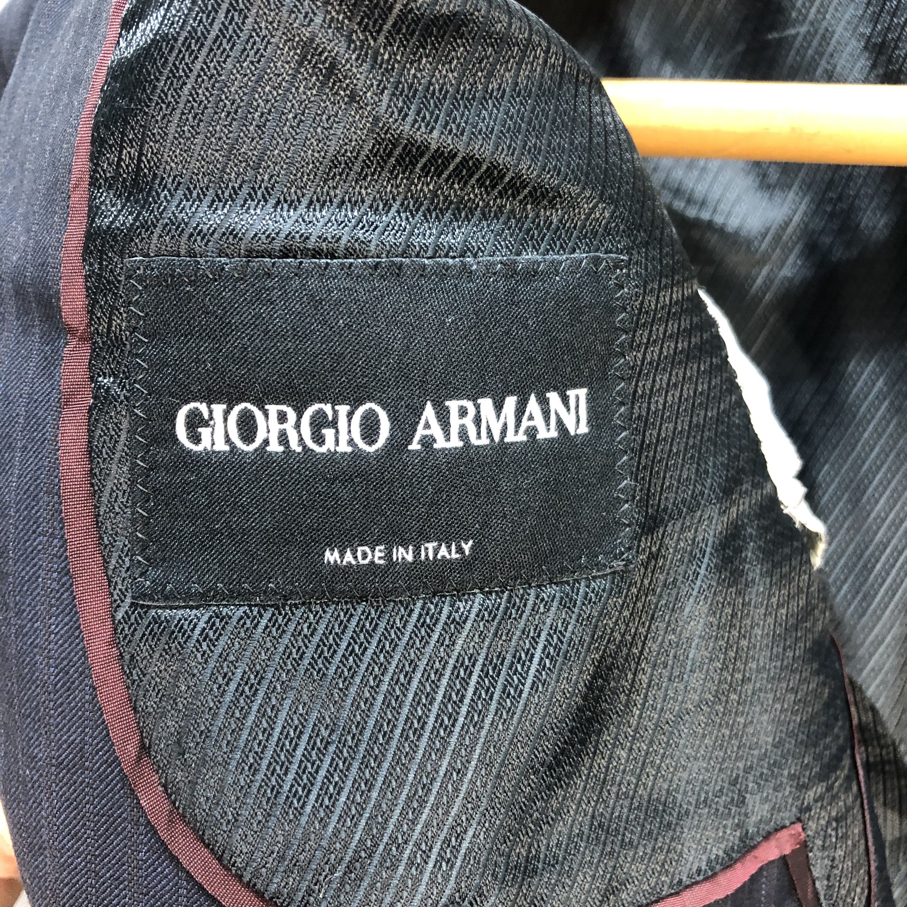 Giorgio Armani GIORGIO ARMANI STRIPED SUIT JACKET / BLAZERS #7354-133 Size 48R - 8 Thumbnail