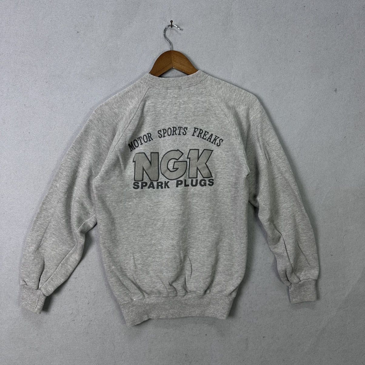 Vintage Vintage NGK Spark Plugs Sweatshirt Motorsports Racing Size US S / EU 44-46 / 1 - 8 Thumbnail