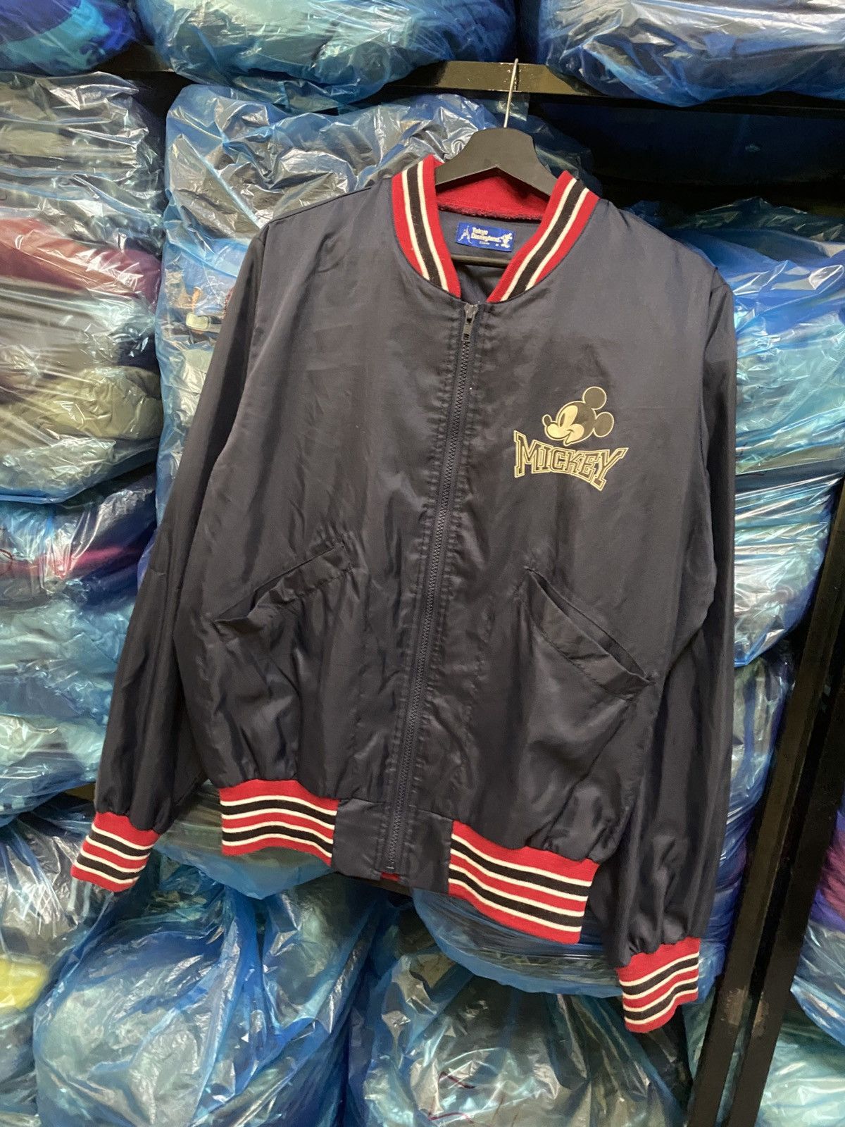Disney × Mickey Mouse Vintage Tokyo Disneyland Mickey Mouse Varsity Bomber Jacket Size US M / EU 48-50 / 2 - 2 Thumbnail