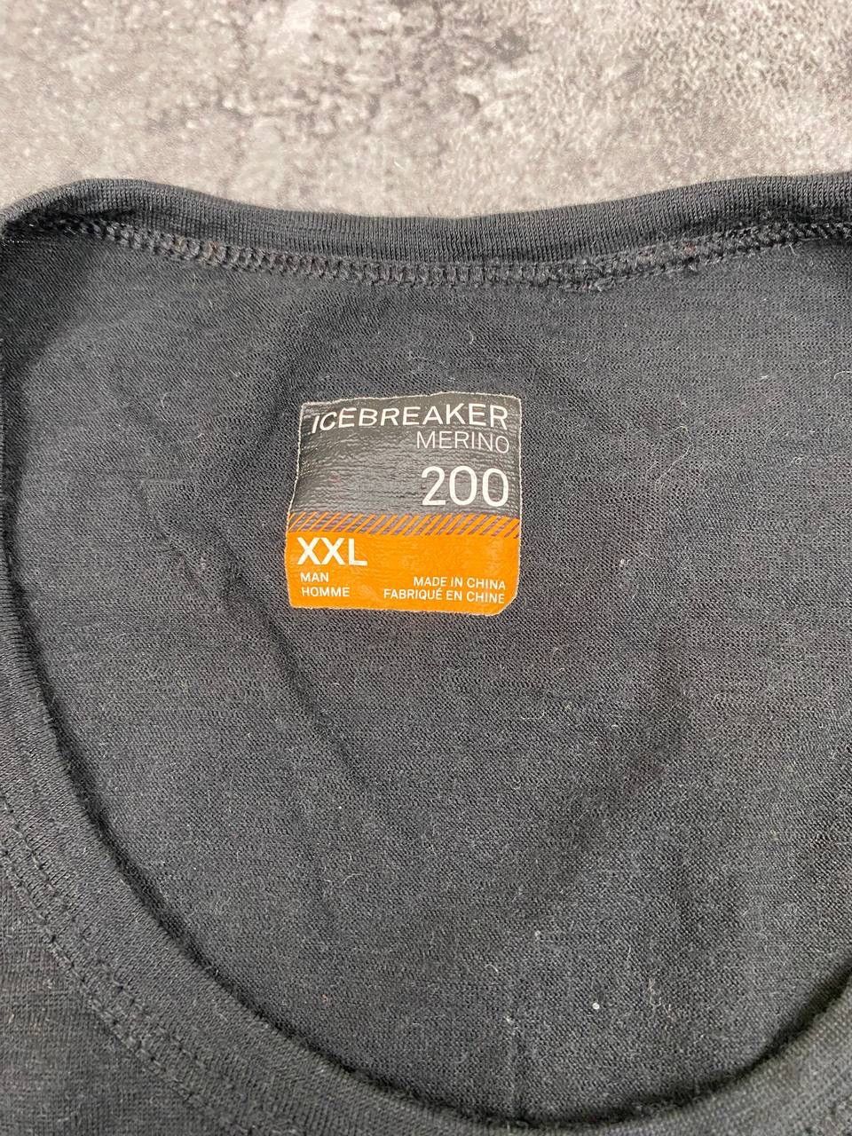 Icebreaker Icebreaker Men Merino Wool Long Sleeve Everyday 200 Black Size US XXL / EU 58 / 5 - 2 Thumbnail