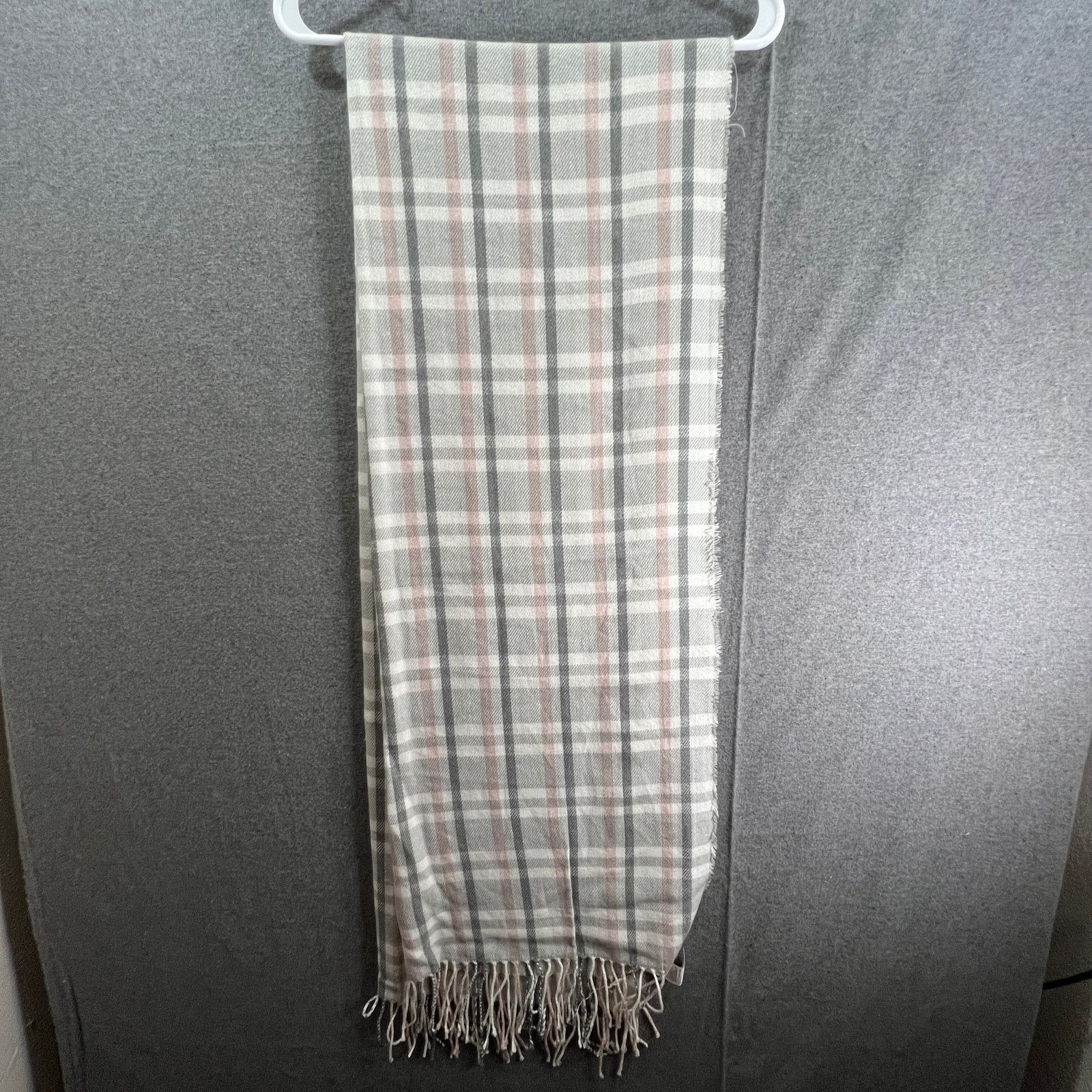 Banana Republic Banana Republic 100% ACRYLIC Women's Plaid Size ONE SIZE - 1 Thumbnail