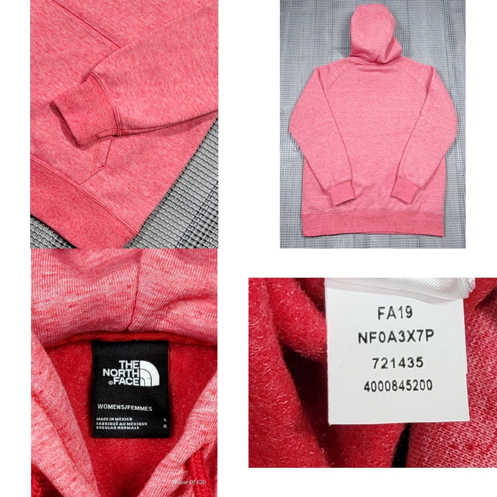The North Face The North Face Hoodie Women L Pink Heather Pullover Fleece Logo Embroidered Never Stop Exploring Activewear Casual Travel Size L / US 10 / IT 46 - 8 Thumbnail