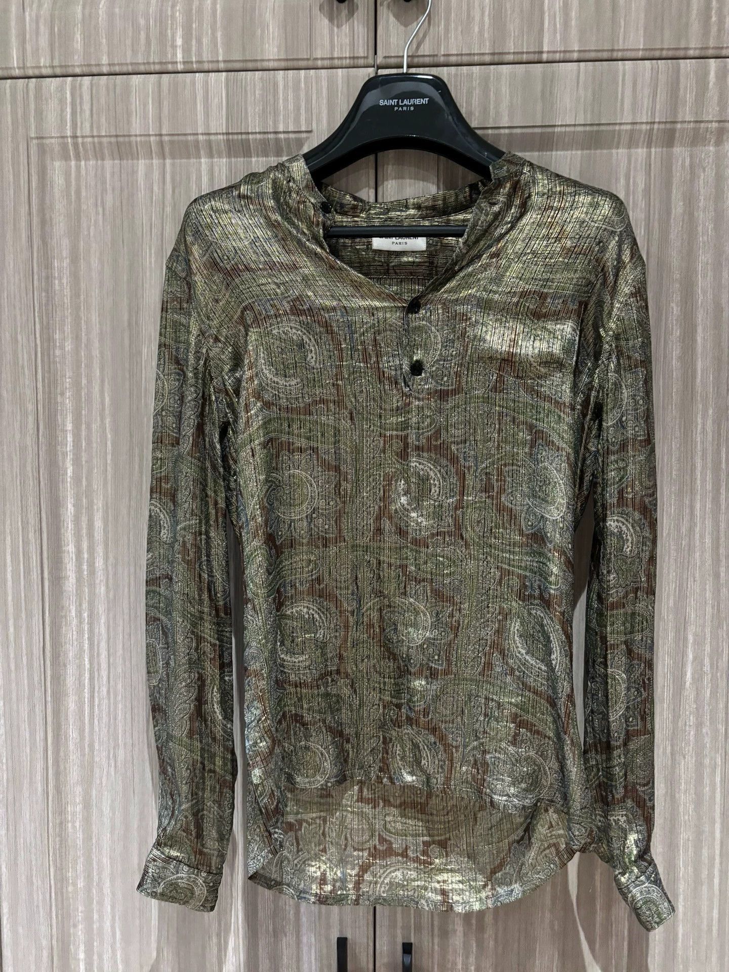 Saint Laurent Paris Saint Laurent Paris Classic patterned shirt Size US S / EU 44-46 / 1 - 1 Thumbnail