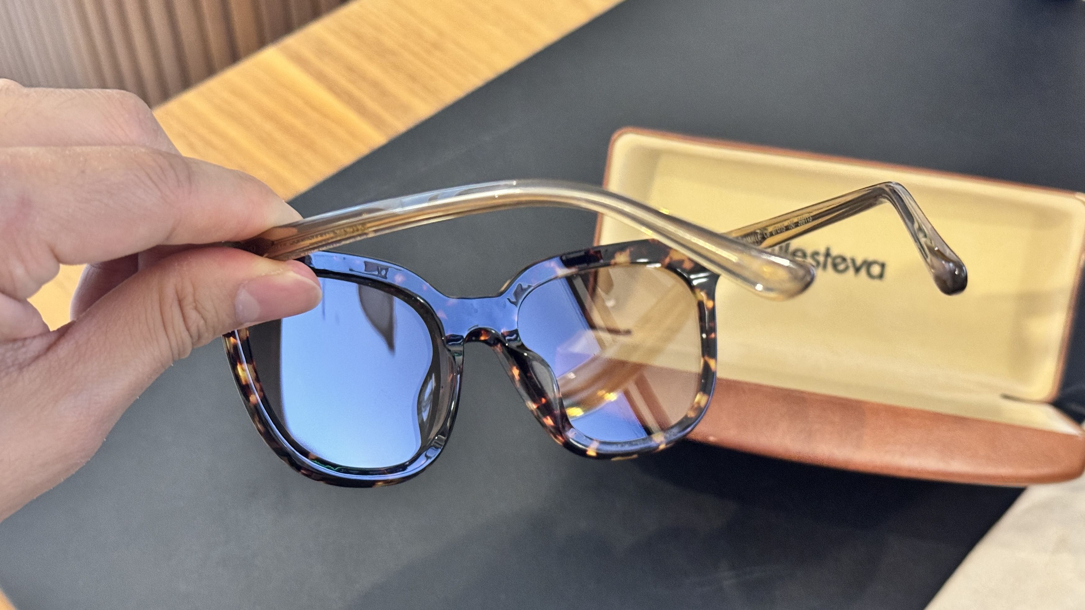 Illesteva Women's Illesteva "Camille" Tortoise Brown Sunglasses (67mm) Size ONE SIZE - 2 Thumbnail