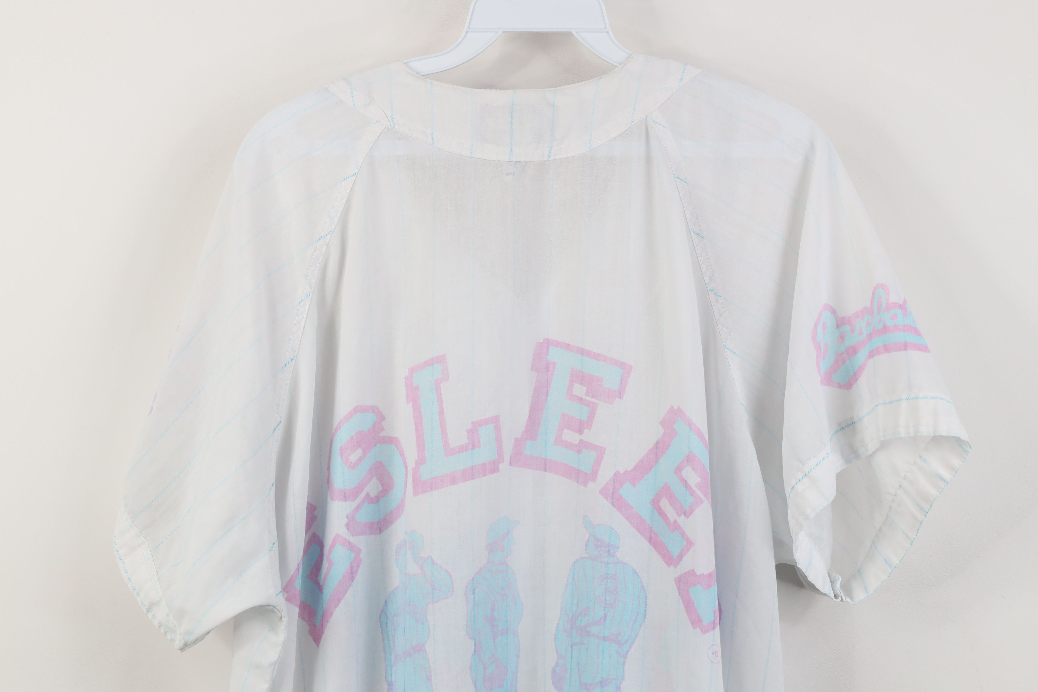 Vintage Vintage 80s Streetwear Night Gown Sleep Baseball Jersey Size XXL / US 16-18 / IT 52-54 - 14 Thumbnail