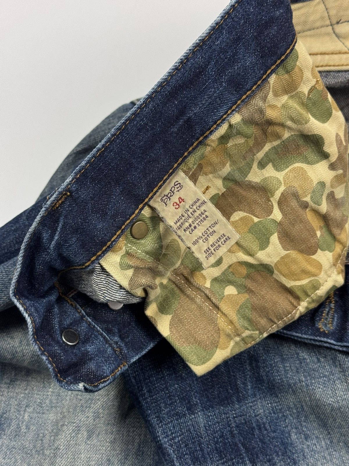 Prps PRPS Washed Selvage Denim Jeans Size US 34 / EU 50 - 12 Thumbnail