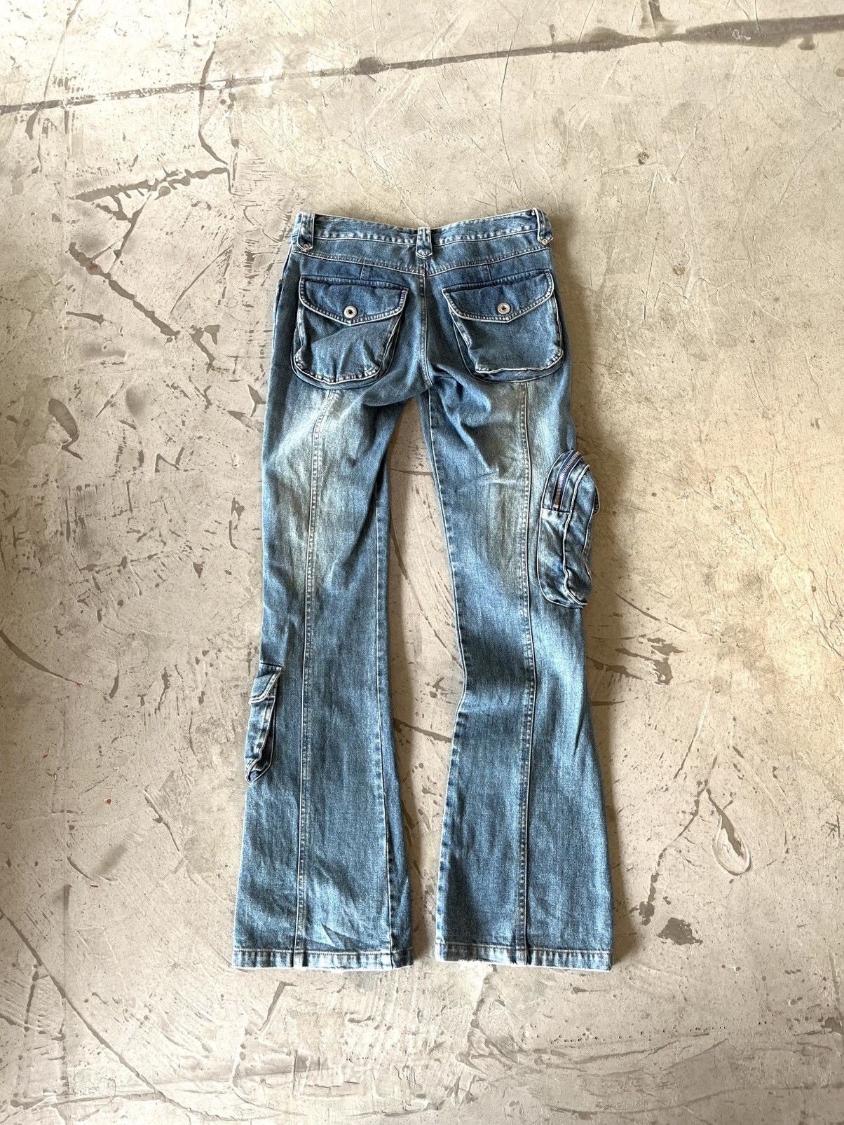 Japanese Brand LAV cargo flared leg jeans with style LGB,if six was nine Size US 32 / EU 48 - 2 Thumbnail