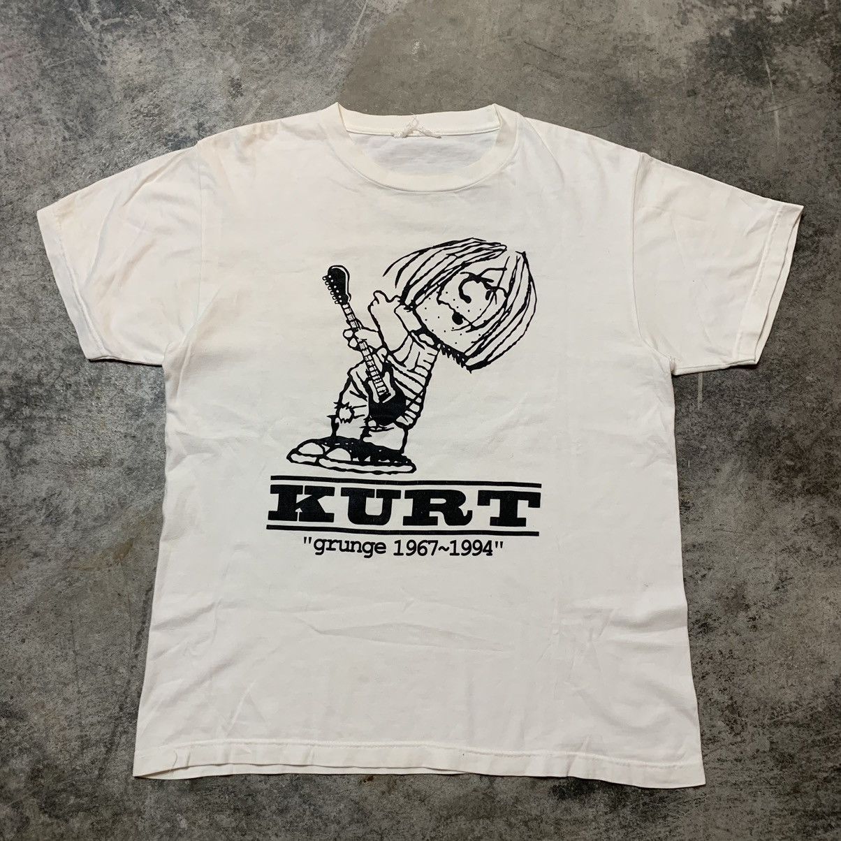 Band Tees × Nirvana 90s Kurt Cobain Back hit spell out art tee Size US M / EU 48-50 / 2 - 1 Thumbnail