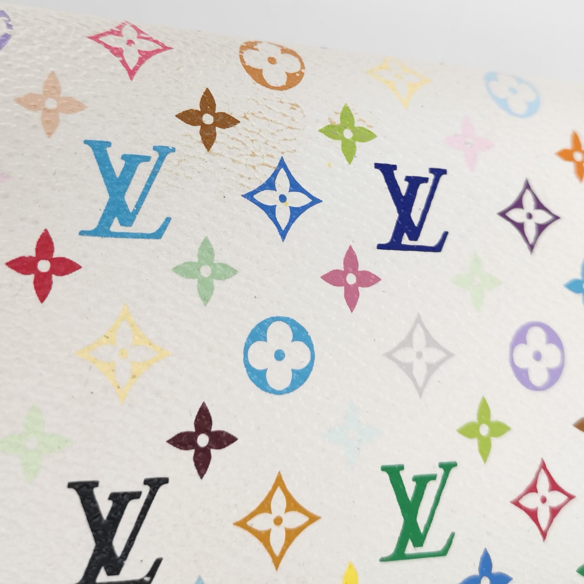 Louis Vuitton Louis Vuitton (LV) White Tricolor Snap Button Flap Long Wal Size ONE SIZE - 9 Thumbnail
