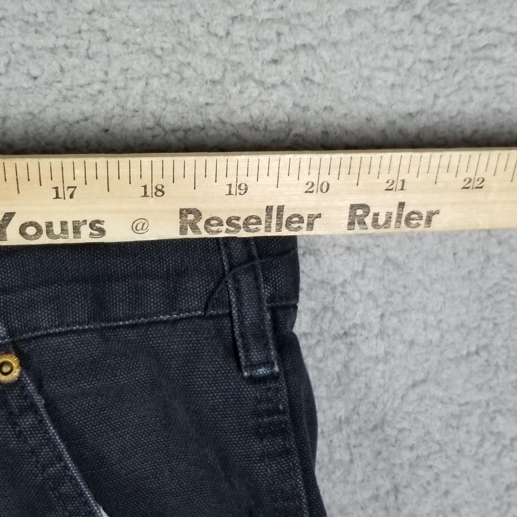 Vintage VINTAGE Stanley Pants Mens 38x32 Black Carpenter Work Utility Twill Cotton Rivets Canvas Size US 38 / EU 54 - 5 Thumbnail