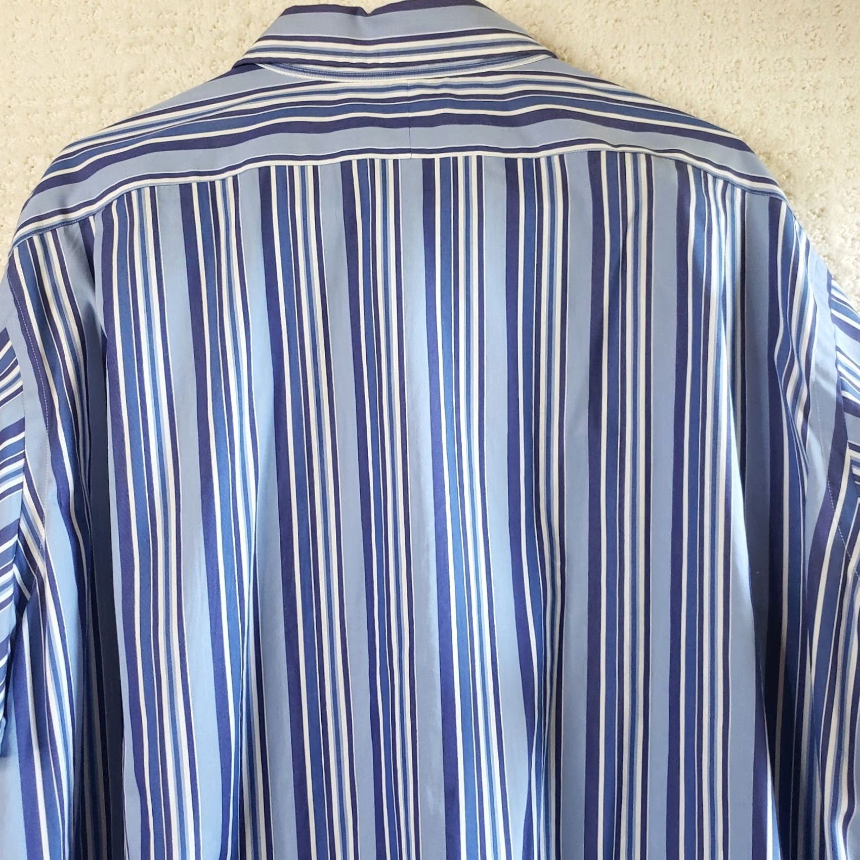 Polo Ralph Lauren Polo Ralph Lauren Button-Up Shirt Purple Striped Long Sleeve Pony XXL Men’s Button-Up Shirt Regular Fit Size US XXL / EU 58 / 5 - 5 Thumbnail