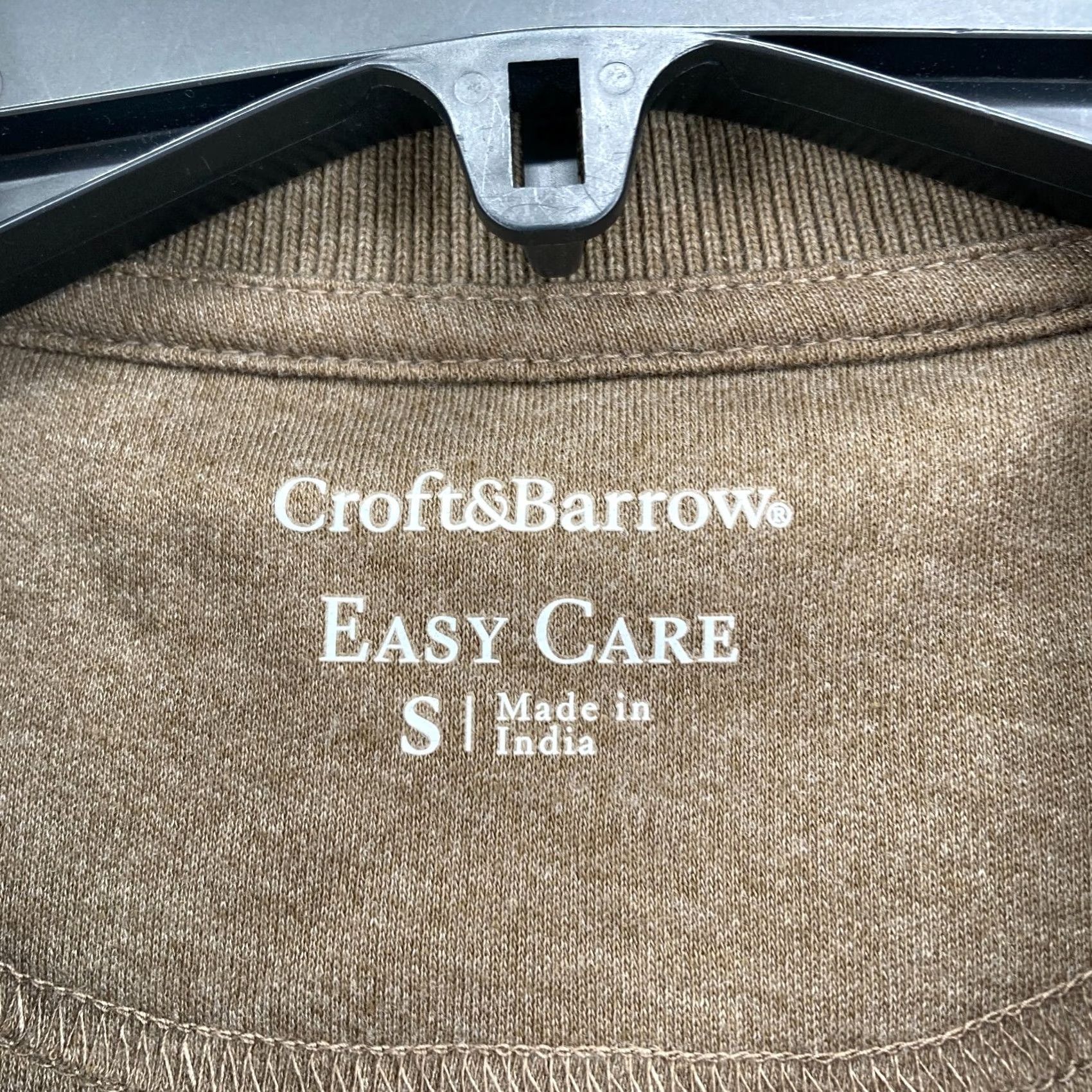 Croft & Barrow Croft & Barrow Easy Care Polo Shirt Mens S Long Sleeve Brown Stretch Size US S / EU 44-46 / 1 - 4 Thumbnail