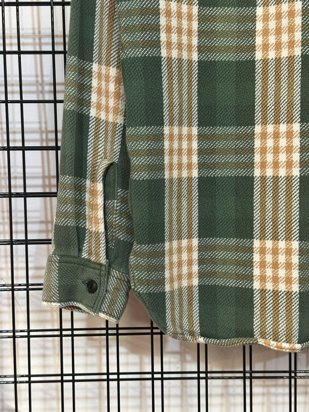 Sugar Cane Sugar Cane green and orange plaid twill flannel shirt. Size US S / EU 44-46 / 1 - 7 Thumbnail