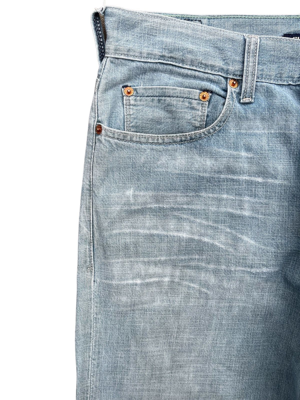 Guess Vintage Y2K Guess Made in Usa Blue Washed Frayed Flare Jeans Size US 34 / EU 50 - 7 Thumbnail