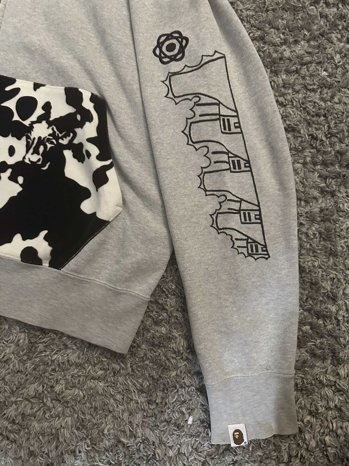 Bape × Nigo Holstein Cow Full Zip Hoodie Size US M / EU 48-50 / 2 - 8 Thumbnail