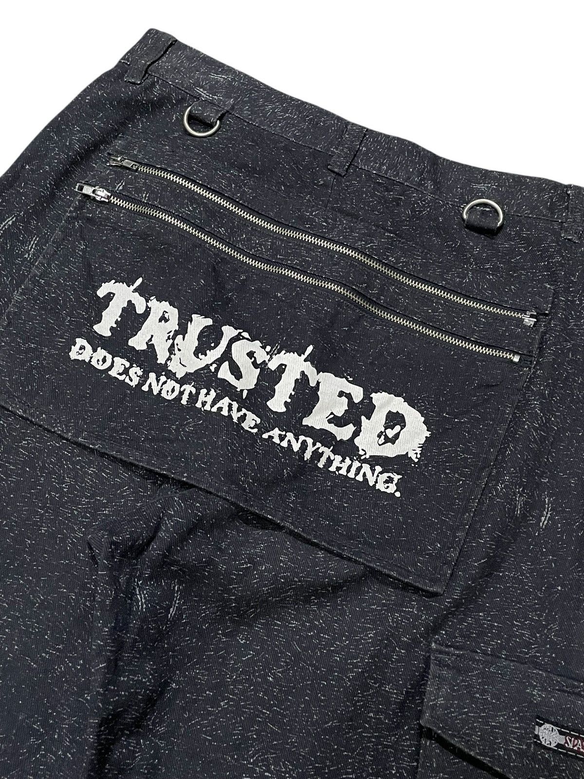 Hysteric Glamour × Japanese Brand Splash Number Poems Monkey Pocket Snow Effect Cargo Pants Size US 30 / EU 46 - 19 Thumbnail