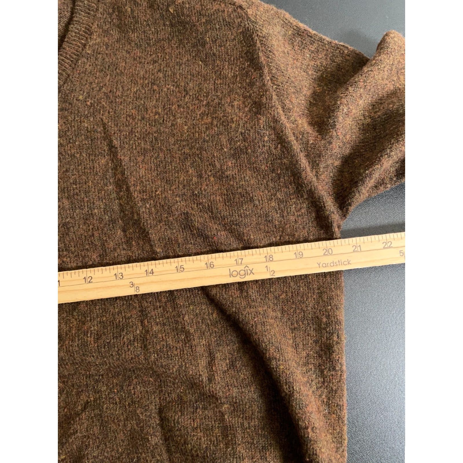 Arrow VTG Arrow V-Neck Wool Blend Sweater Adult Medium Brown Mens 70s Size US L / EU 52-54 / 3 - 5 Thumbnail